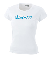 Women's Icon Slant White T-Shirt
